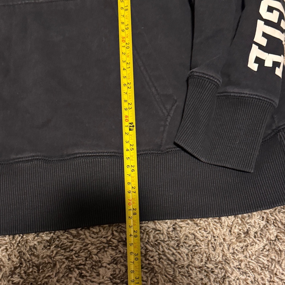 American Eagle Outfitters Black Hoodie with Logo - Picture 2 of 4